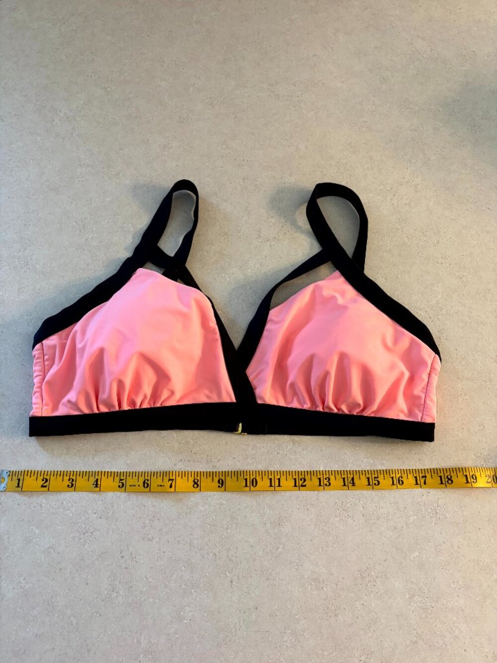 Women's Plus Size Bikini top Orange Black Size 2X